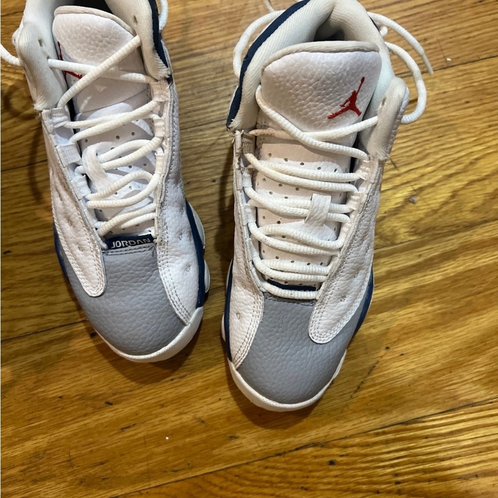 Jordan Kids White and Gray Sneakers